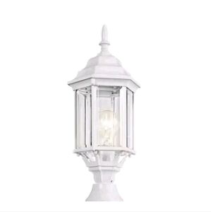 Kichler Chesapeake 1-Light Light White Aluminum Waterproof Outdoor Post Light